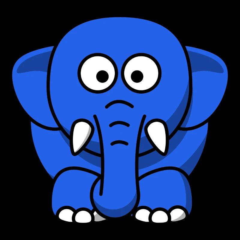 blauer Elefant