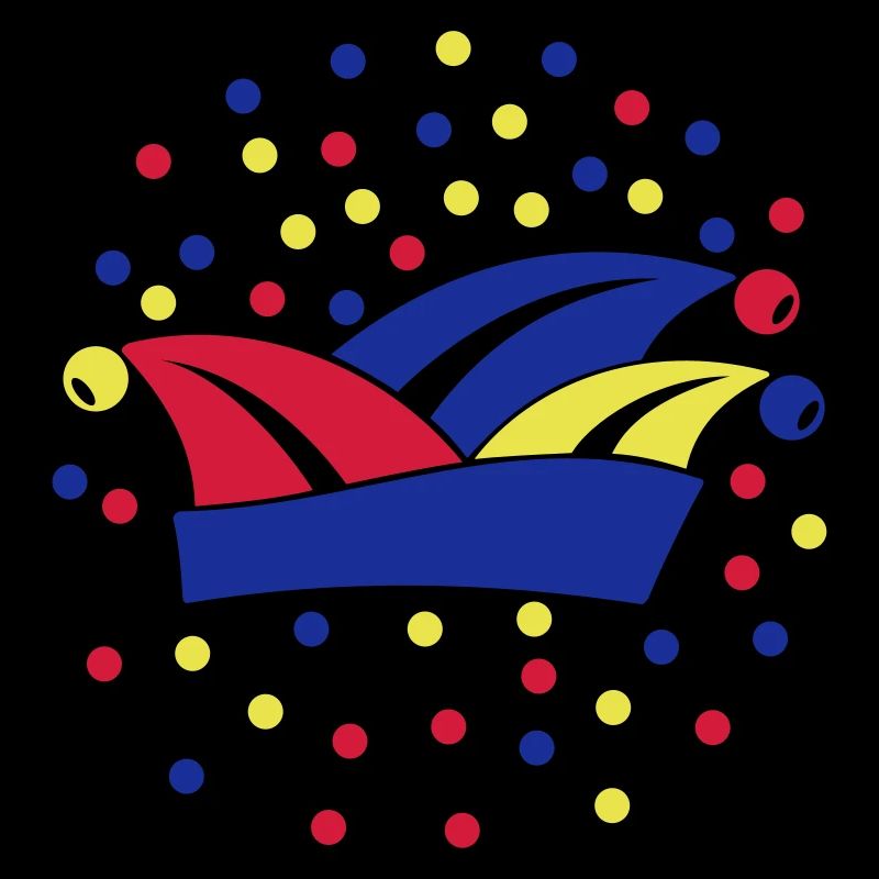 Fasching Karneval Narrenkappe 1, 2 oder 3 Farben