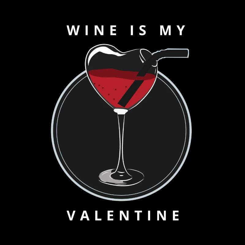 Le vin est mon valentine. vin Valentine