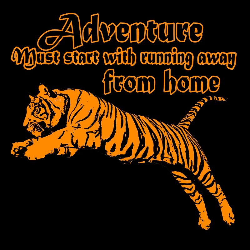 Adventure must start with running away from home!