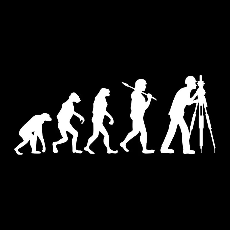 Evolution engineer surveying gift profession