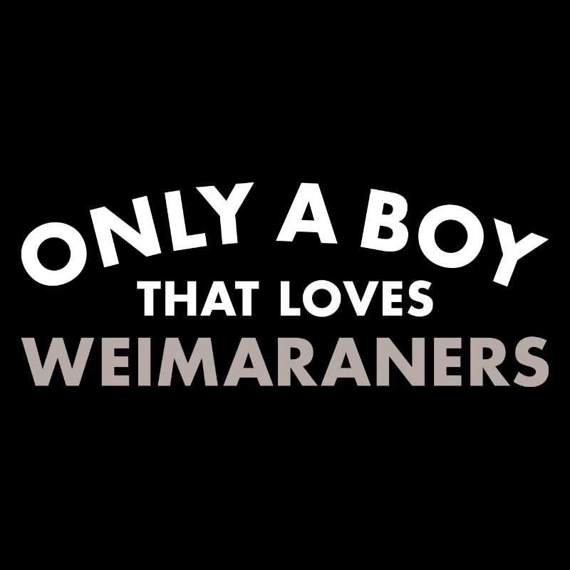 Seul un garçon qui aime le braque de Weimar