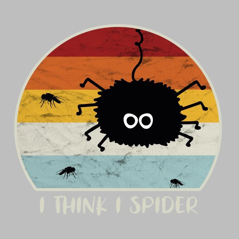 I Think I Spider Retro Ich Glaub Ich Spinne Fliege