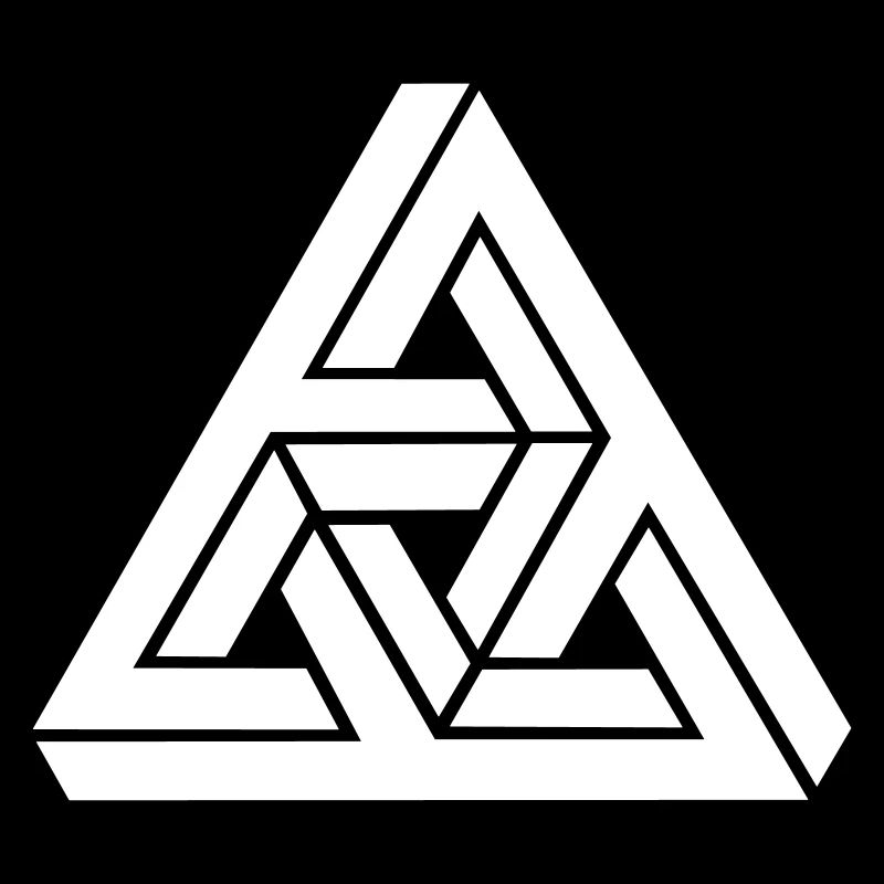 Optical Illusion, Impossible Triangle, mathematics