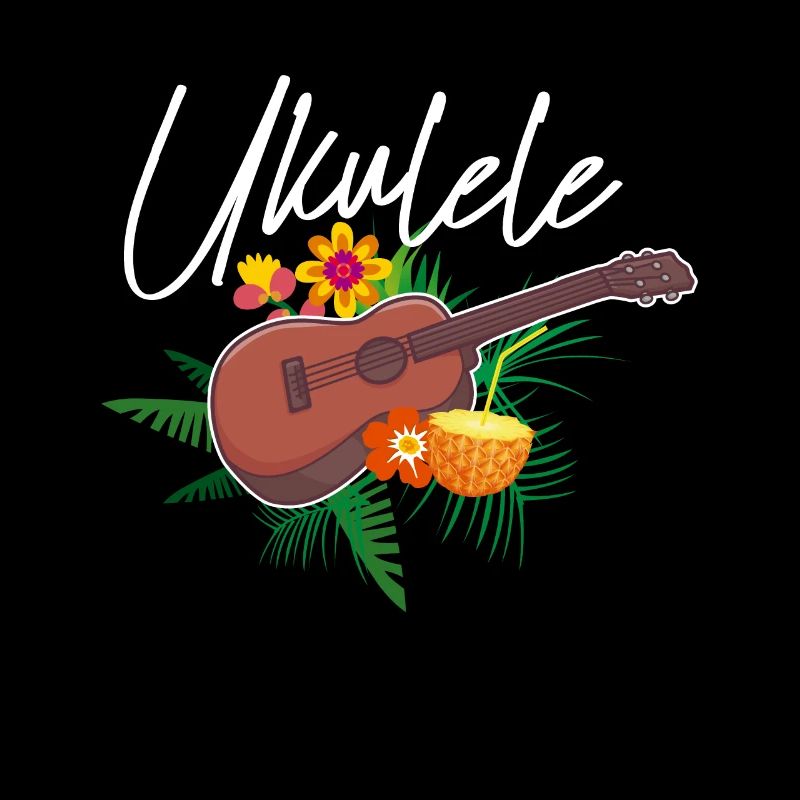 Ukulele Hawaii Geschenk Blumen