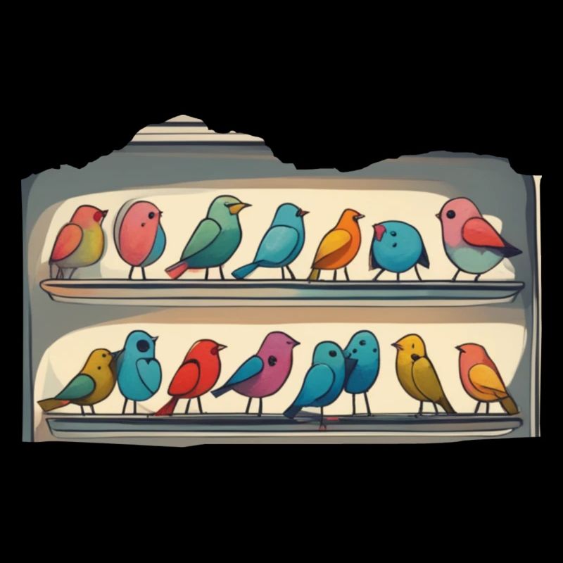 Some Birds in a fridge