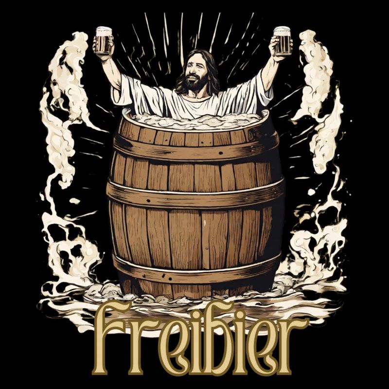 Jesus spendiert Freibier