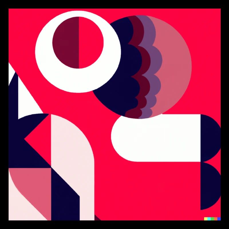 Formes géométriques dans différentes nuances d’une couleur