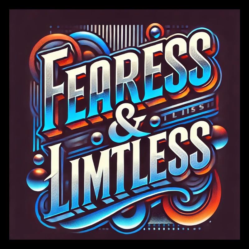 Fearless & Limitless – Conception typographique audacieuse