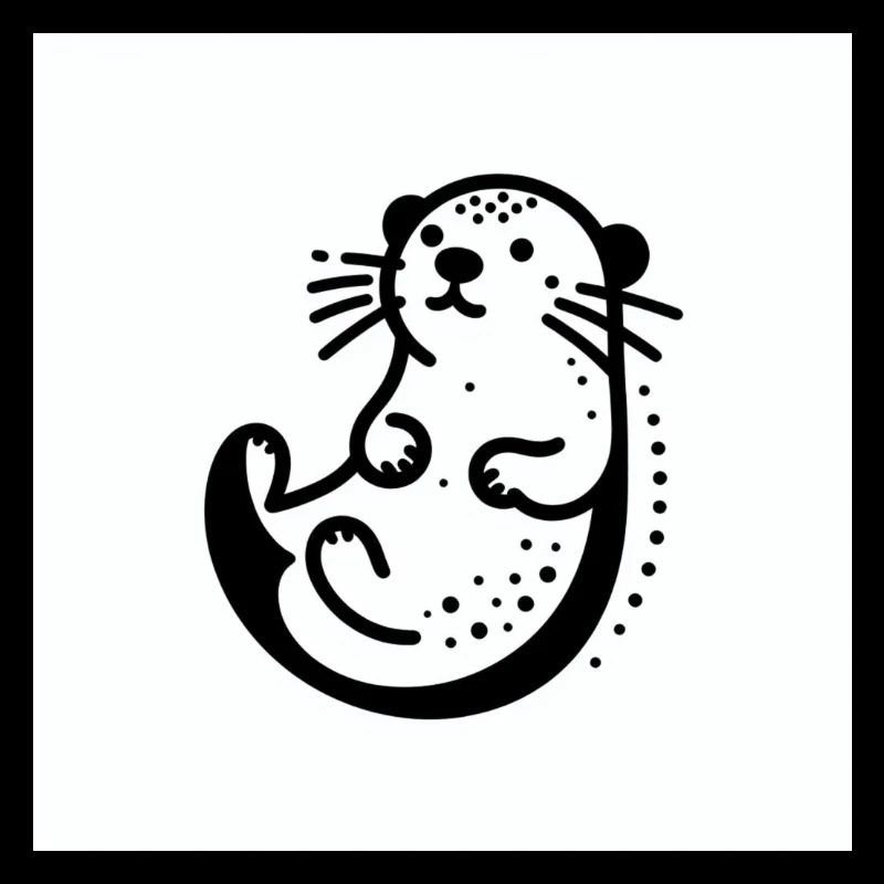 minimalistic Otter