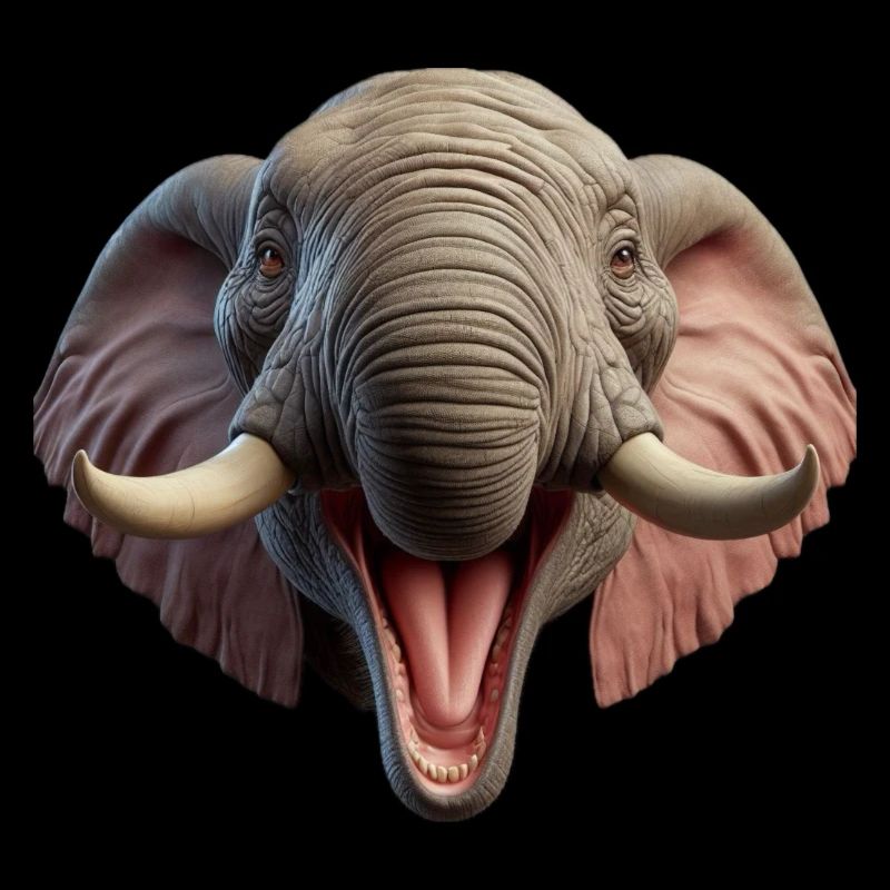 Lachender Elefant 2