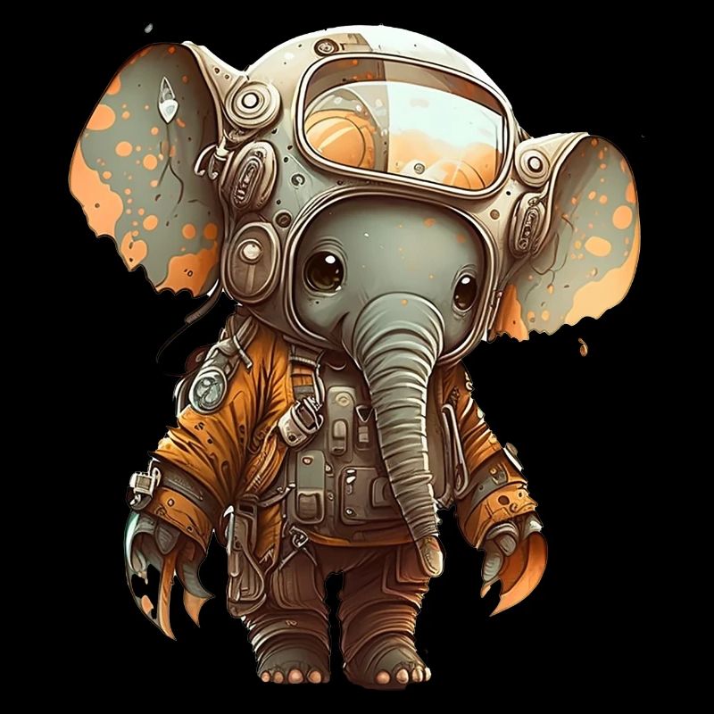 Éléphant en costume de pompier