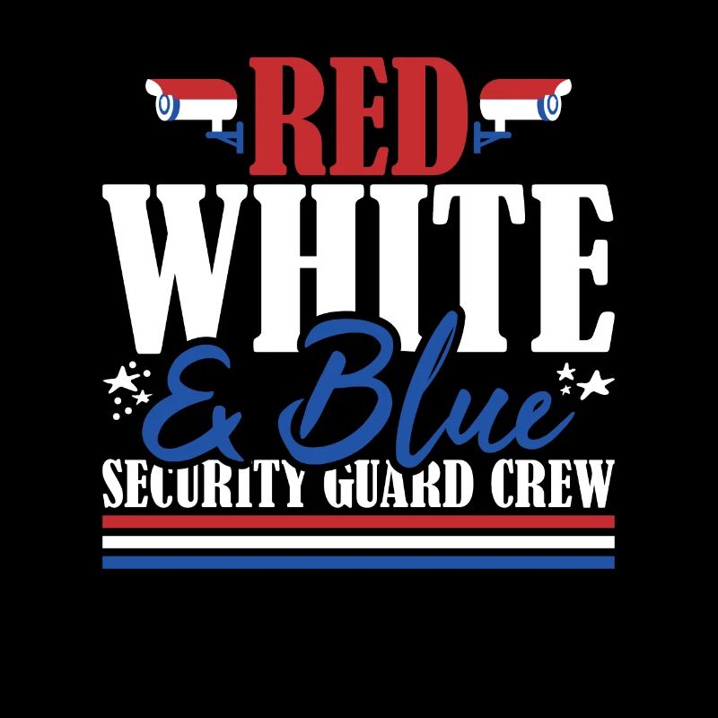 Vétéran US Flag Red White & Blue Garde de sécurité