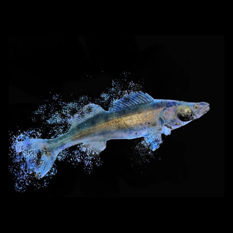 Frostiger Zander Angler