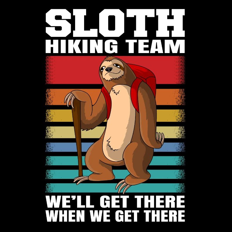 Faultier Wanderteam - Sloth Wandern Wanderung
