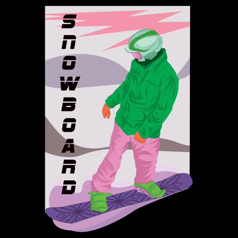 Snowboarden der coole Freizeitsport im Winter
