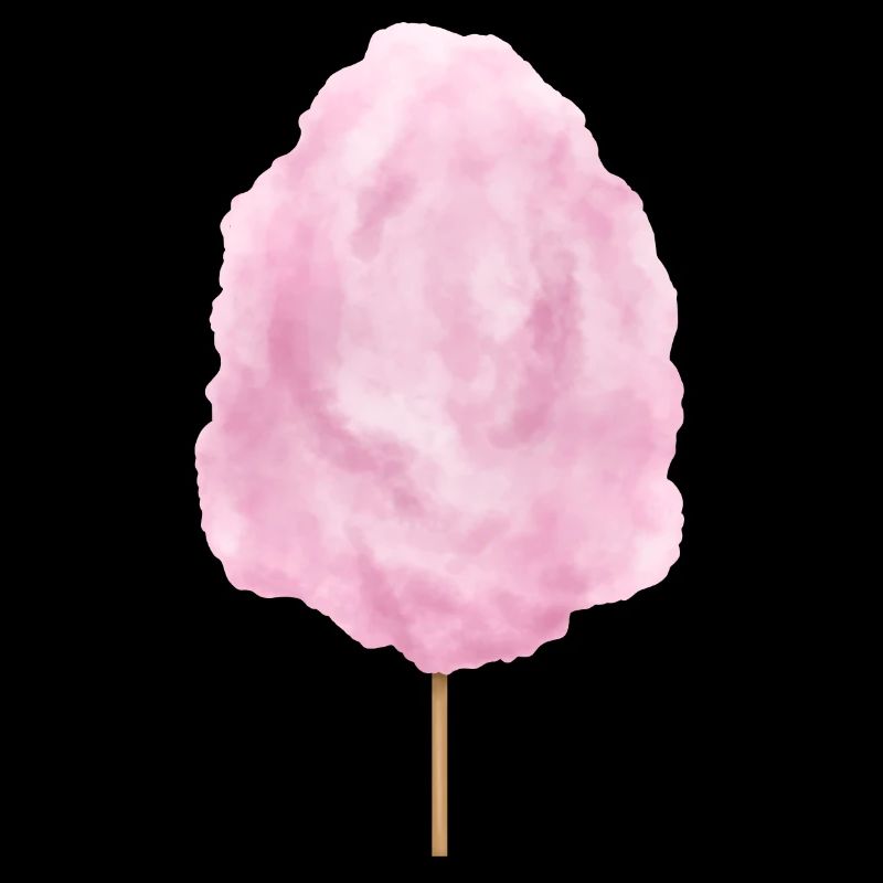 Pink cotton candy candy on the