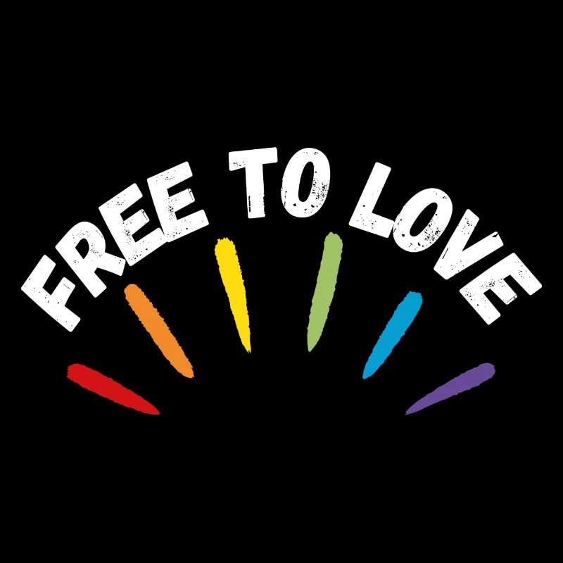 Free to Love Geschenk Regenbogen Geschenk