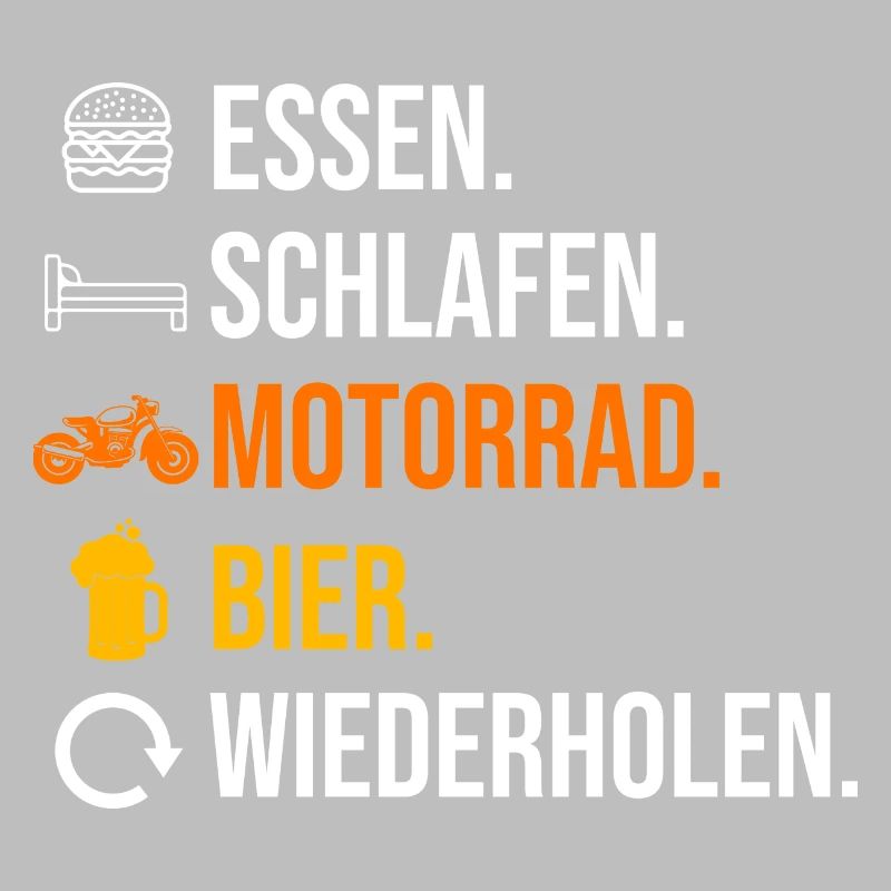 Biker Motorradfahrer Bier Motorrad