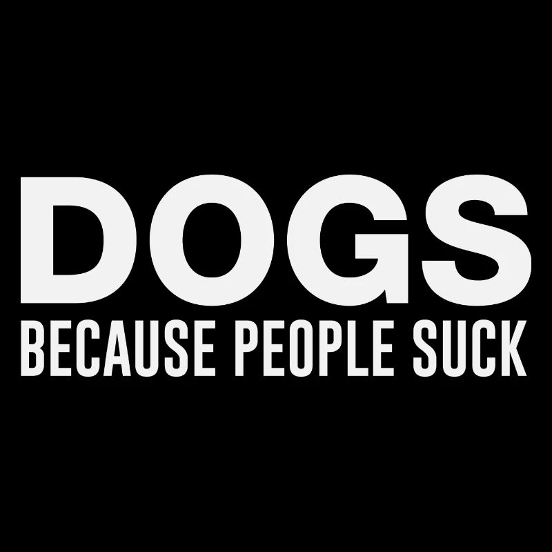 chiens parce que les gens sucent