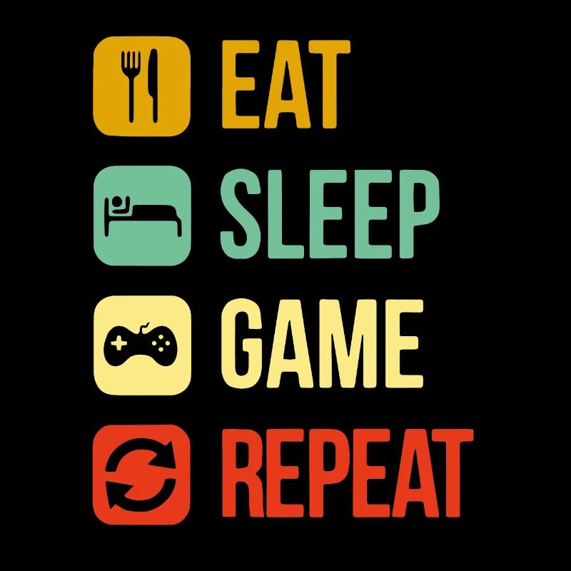 eat sleep repeat video game
