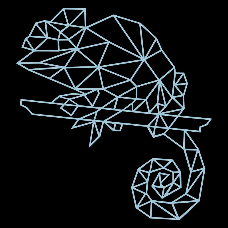 caméléon | graphiques de polygone