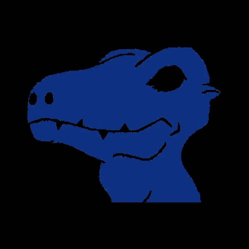 Dino en bleu