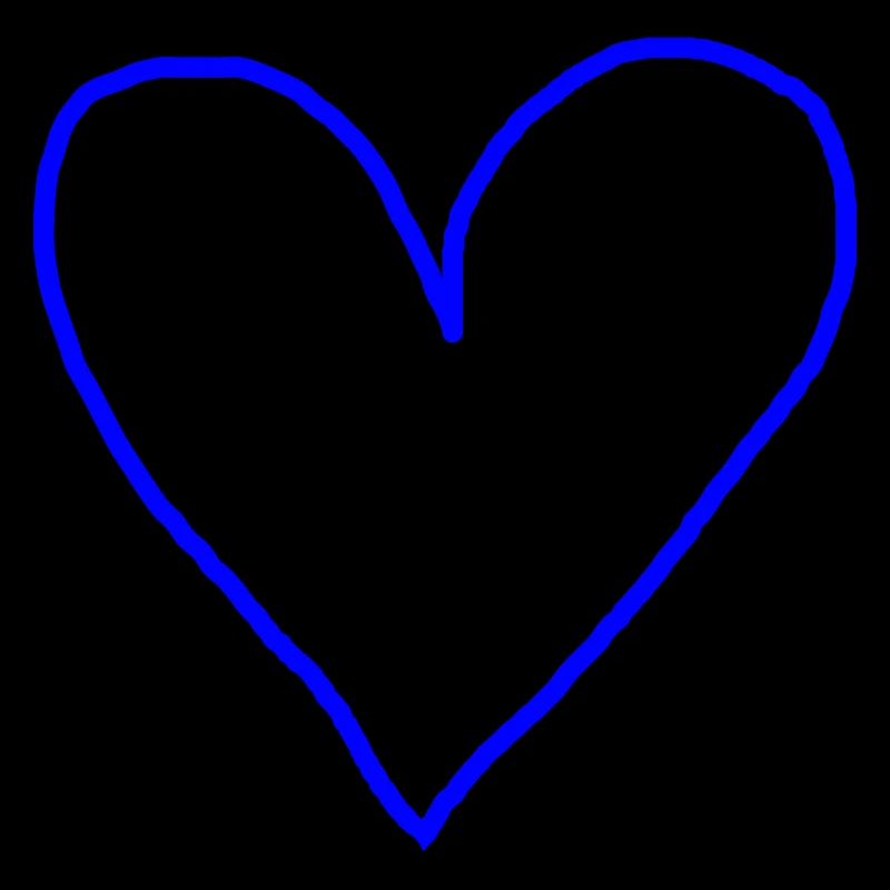 Heart blue gift idea