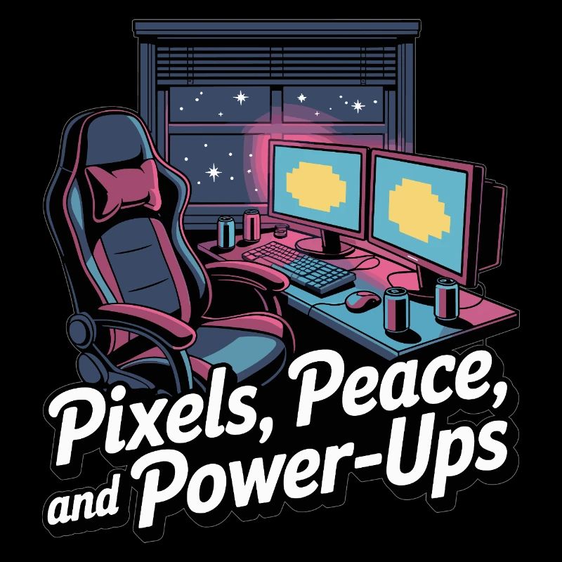 Pixels, Peace & Power-Ups – Gaming Setup