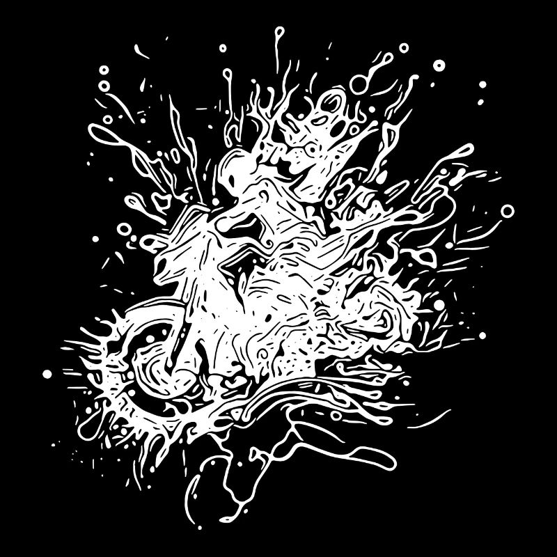 Racing Motorcycle Tattoo Splash Style