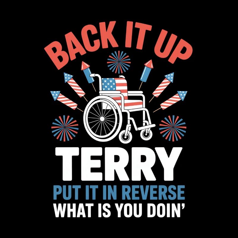 Back It Up Terry Fireworks Wheelchair