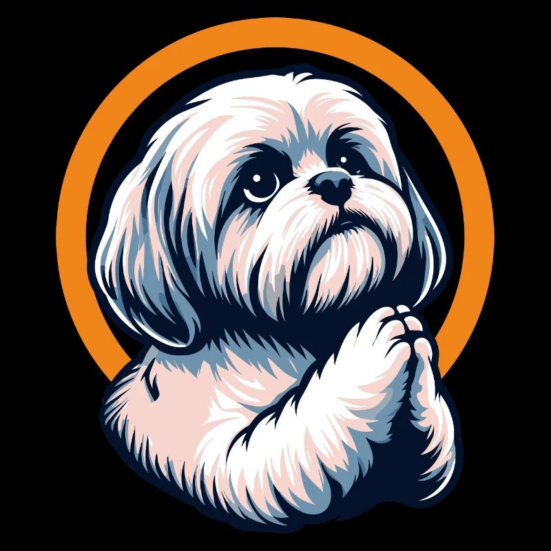 Dear God Shih Tzu Praying