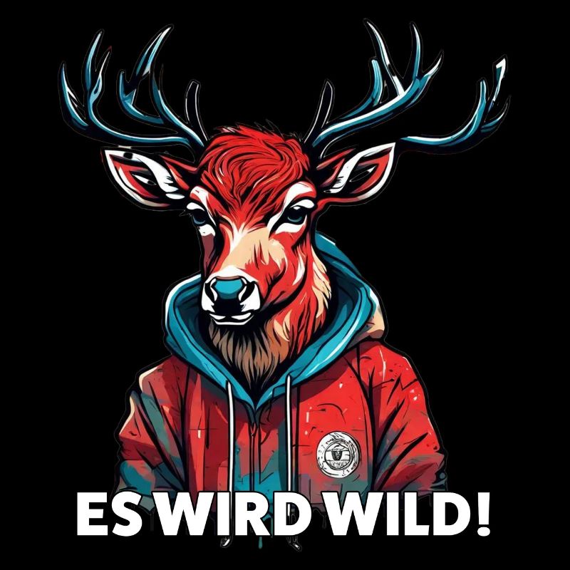 Es wird Wild Jäger Reh Rotwild