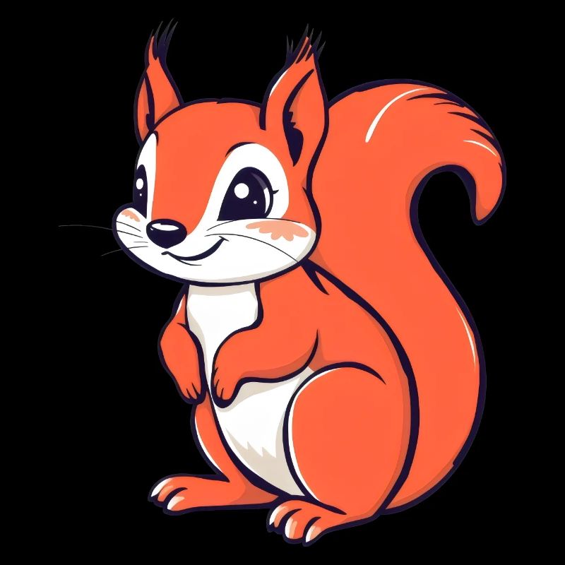Petit écureuil mignon