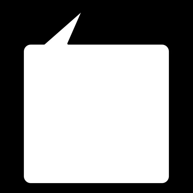 Sprechblase eckig mittel 2c