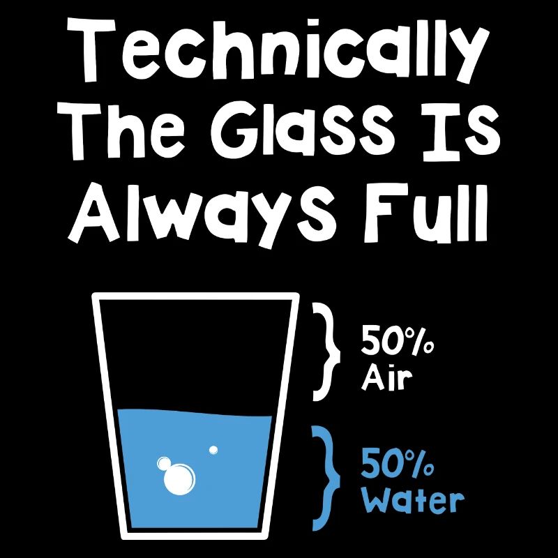 Technisch is het glas altijd vol