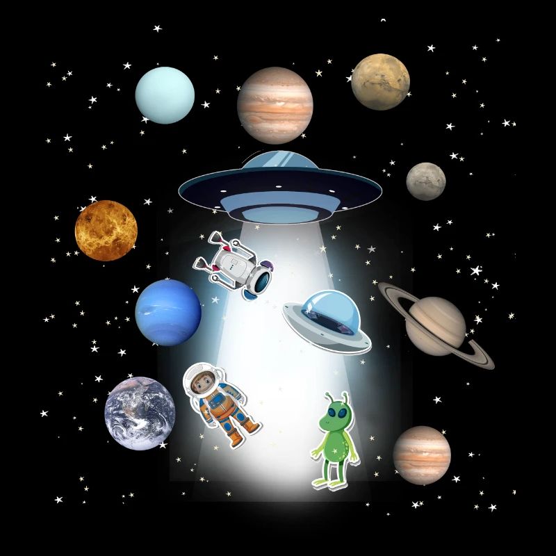 OVNI,Espace,Planète,Extraterrestre,Astronaute,Étoiles