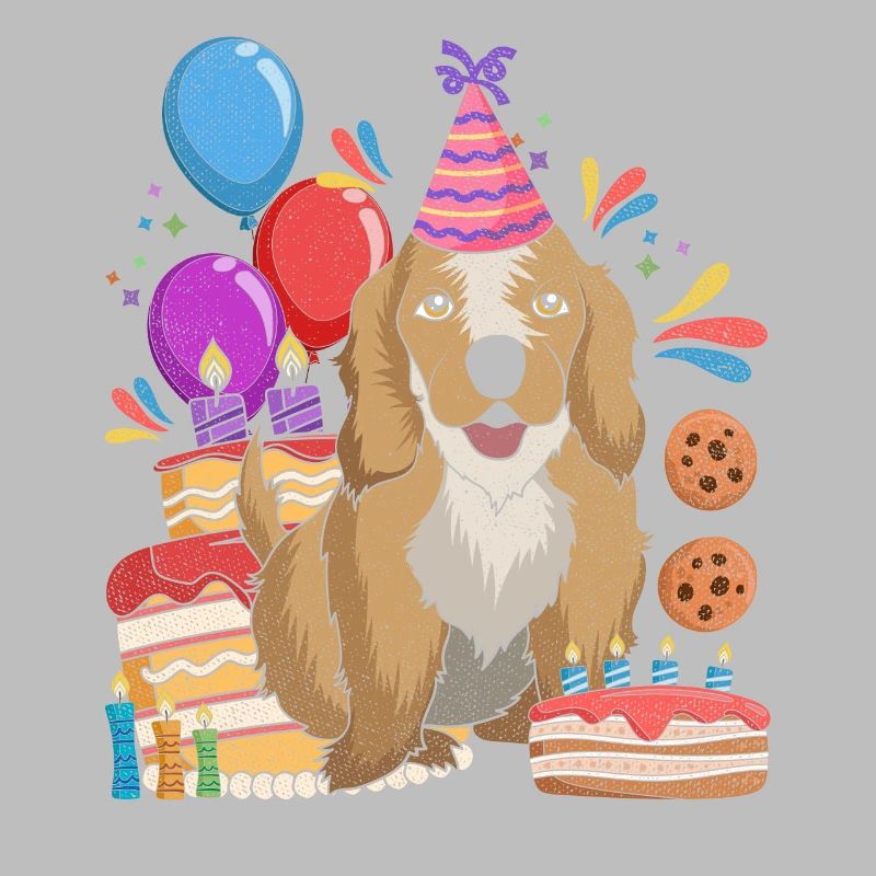 Hunde Geburtstag Geschenkidee Cocker Spaniel