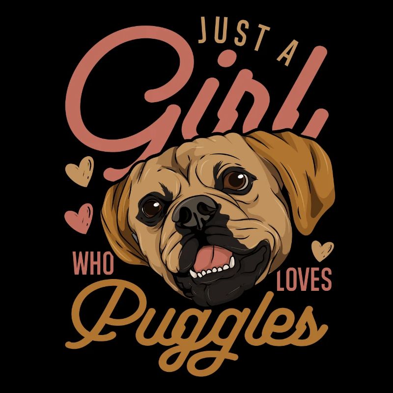 Mädchen Geschenk Hundebesitzer Hund Puggle