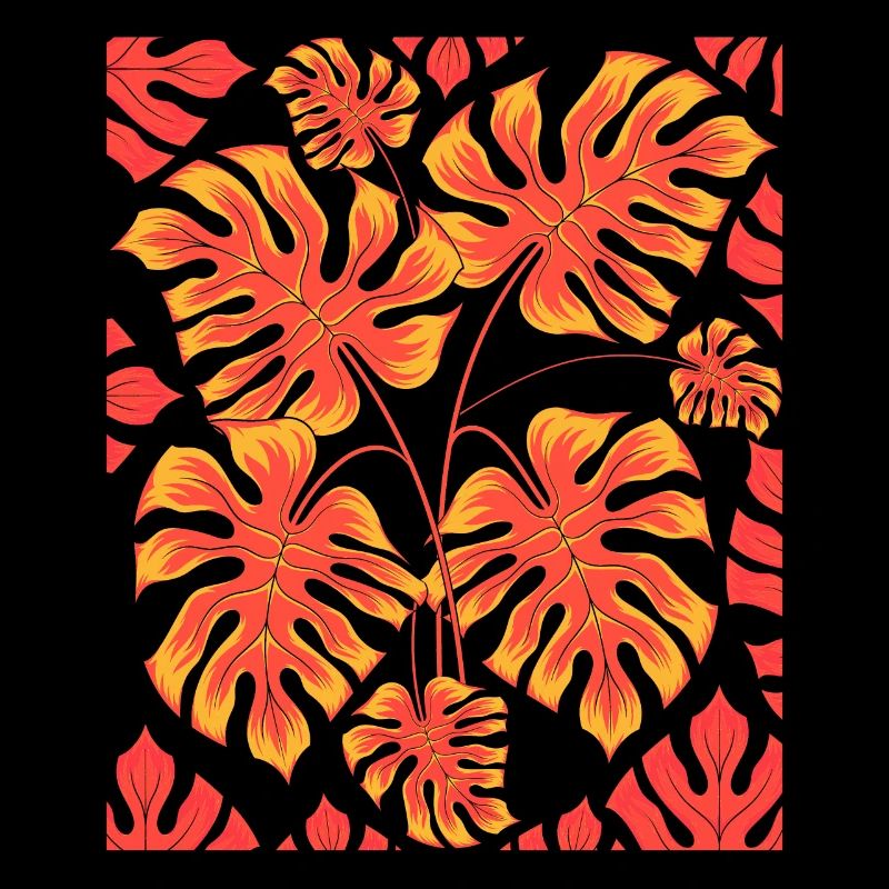Plants Gift Tropical Leaves Monstera