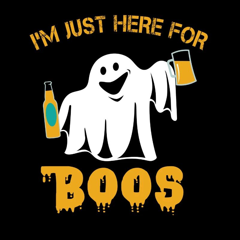 Lustiges Hallowen I M Just Here For the Boos Tee