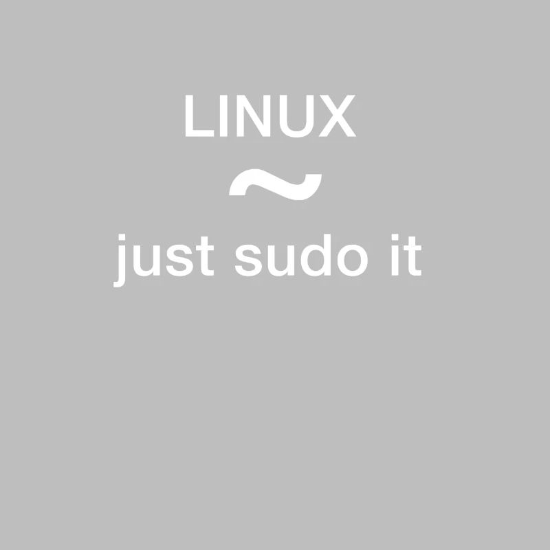 linux just sudo it Admin Programmeur pc Nerd lol