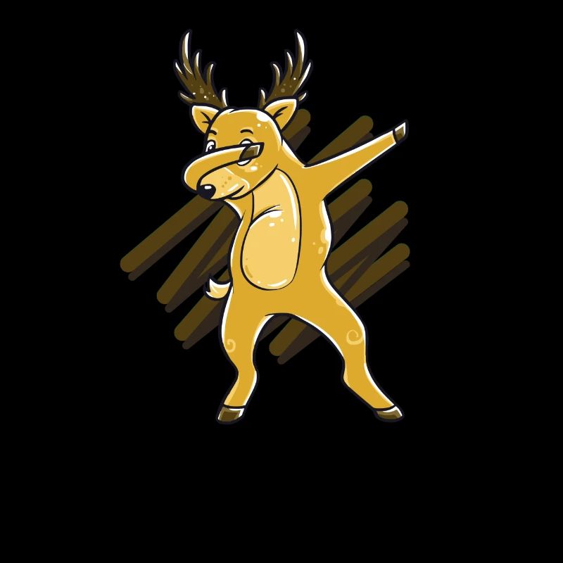 Dabbing Rentier Hirsch Geburtstag Geschenk lustig