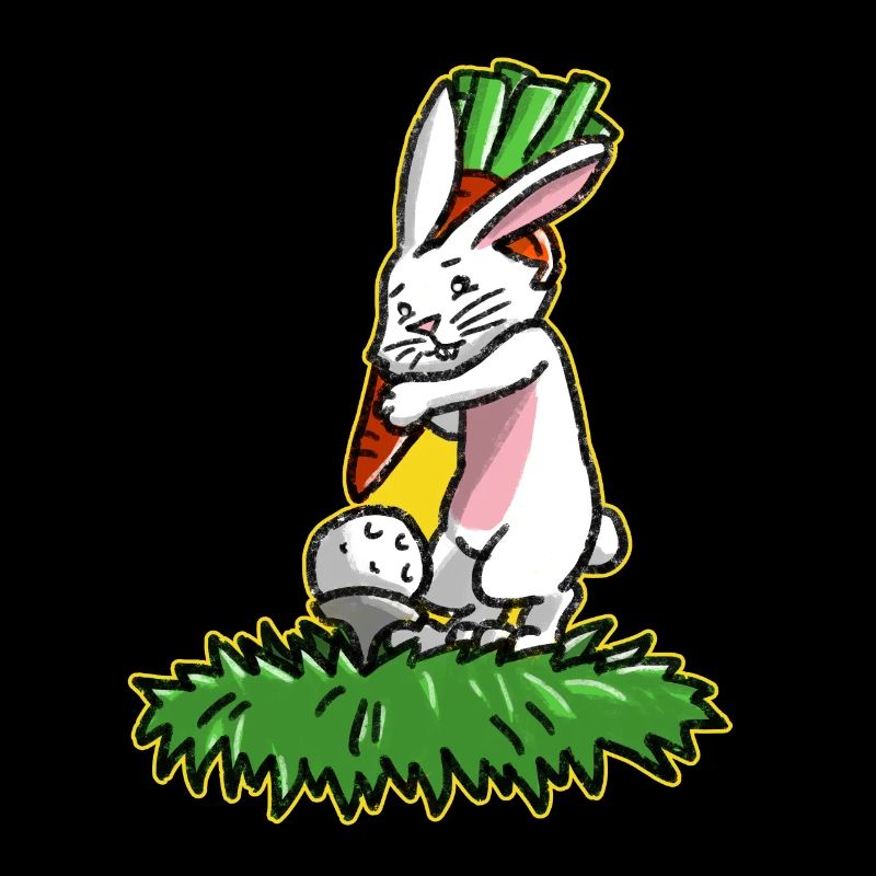 Ich liebe Golf Golfer Osterhase Geschenk Ostern