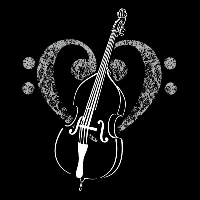 Contrebasse clé de basse