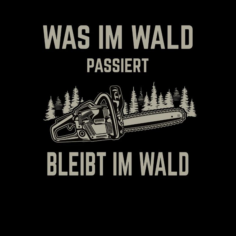 Baumfäller Waldarbeiter Kettensäge Forst Geschenk