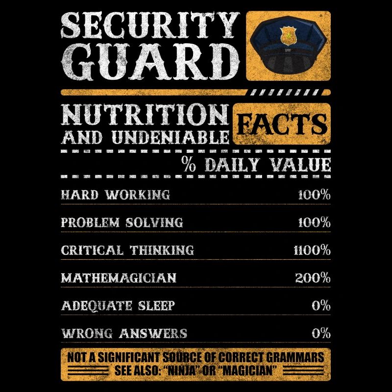 Protection de la sécurité Sarcasme Quart de nuit