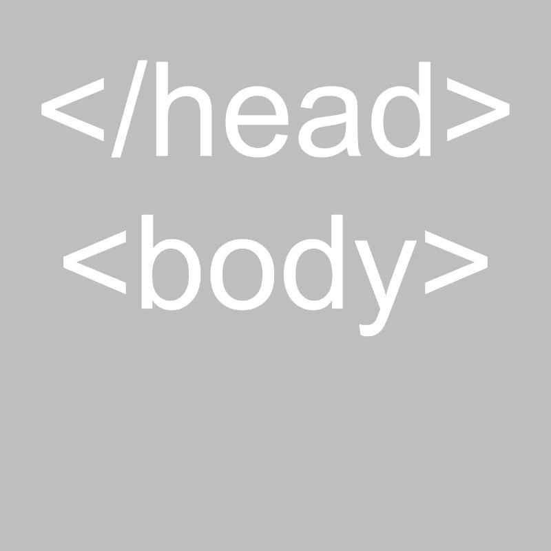 Programming Nerd Head Body HTML