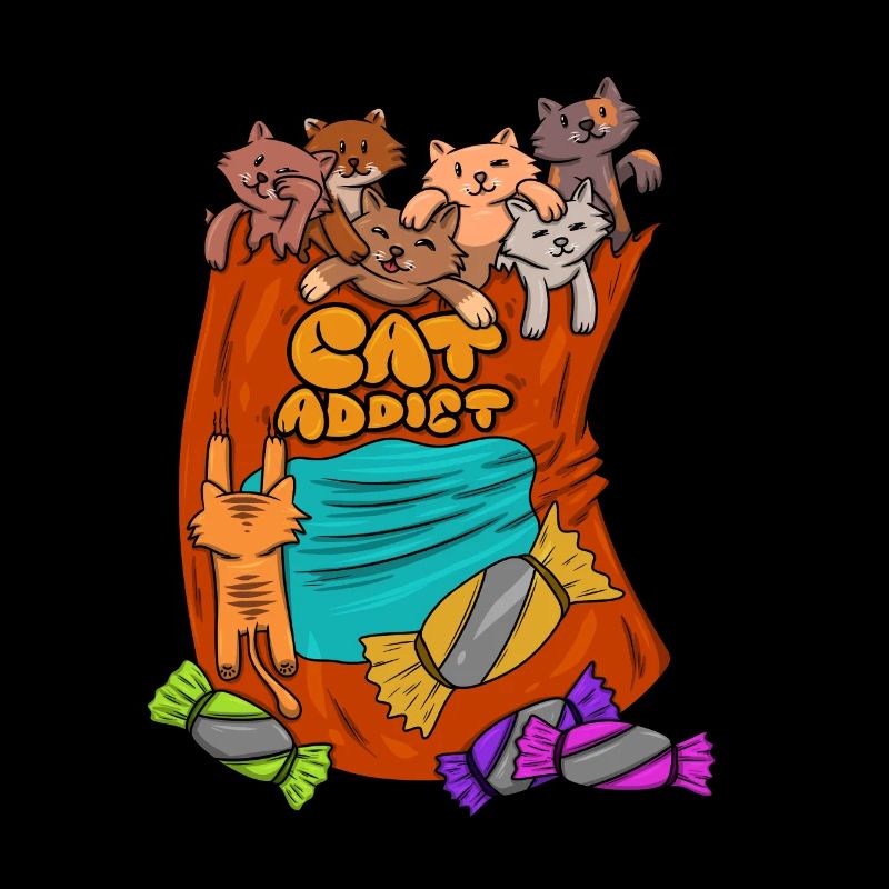 Cat Addict Candy Cat Lovers Cats