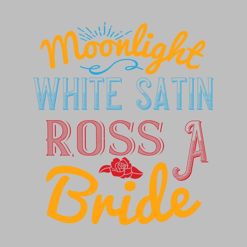 Moonlight, white satin, ross, a bride